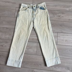 Vtg. Sedgefield SF 601 HI Jeans USA Made 33x32 Light Acid Wash High Rise Denim